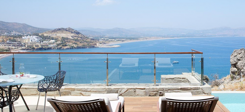 Lindos Blu Luxury Hotel & Suites на острове Родос.