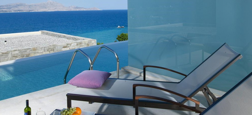 Lindos Blu Luxury Hotel & Suites на острове Родос.